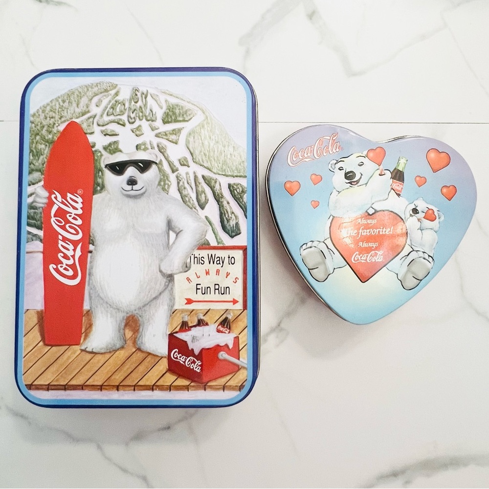 Coca Cola Bears Set of Tins